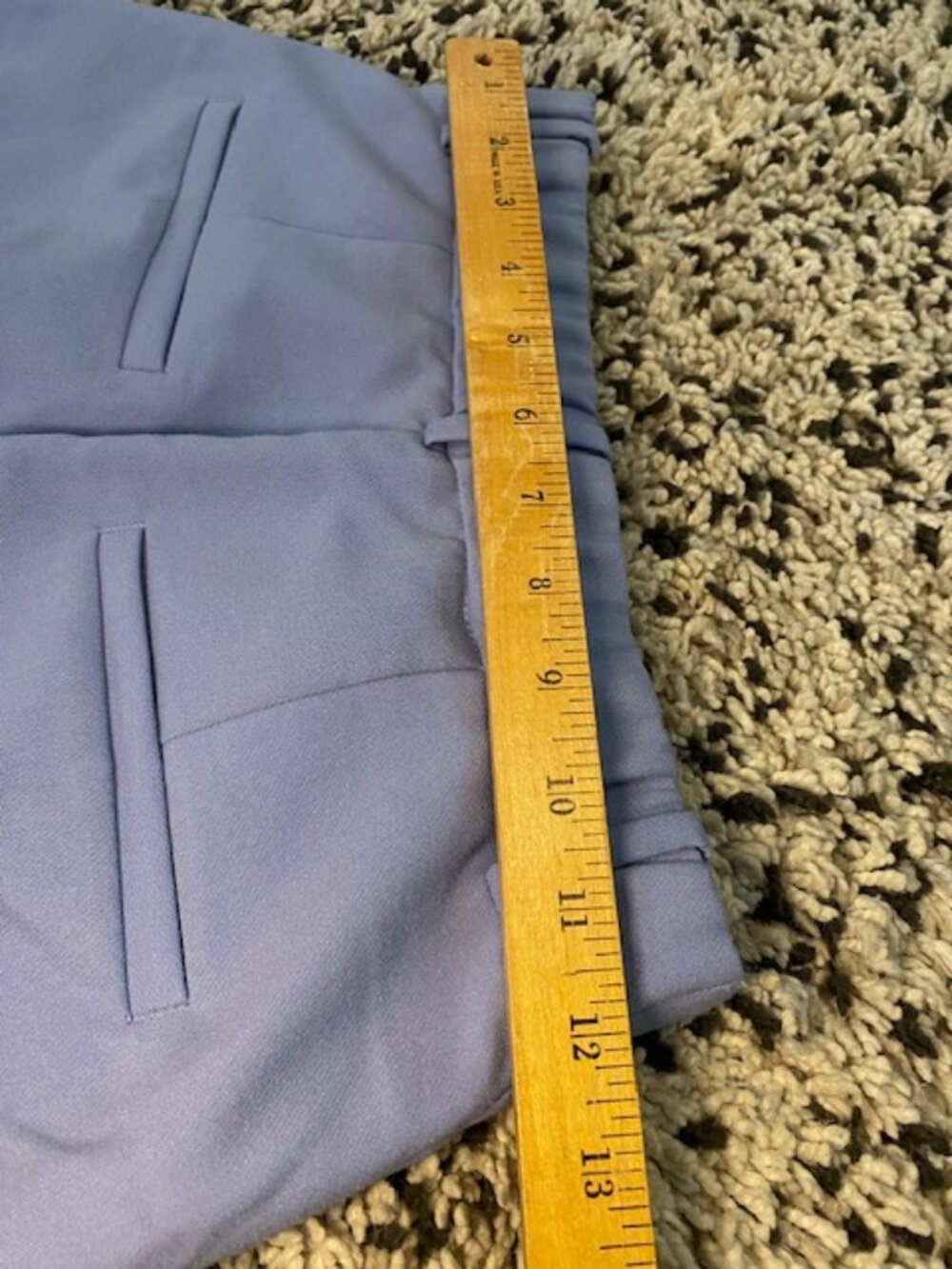 Abercrombie & Fitch Sloane Wide Leg Pants 00 Lavender/Pale Blue NWT - Picture 13 of 16